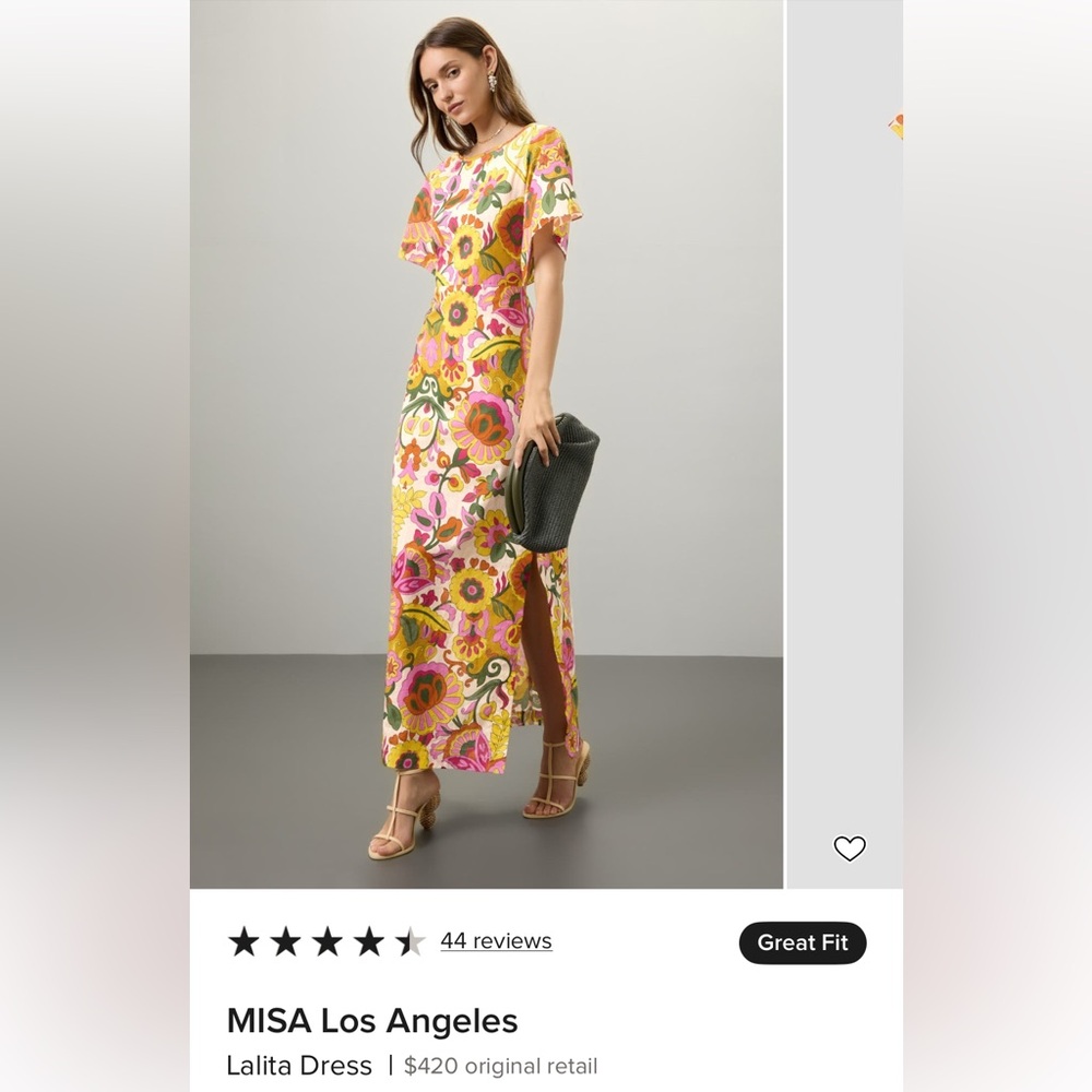 Misa Lalita Dress Size Small